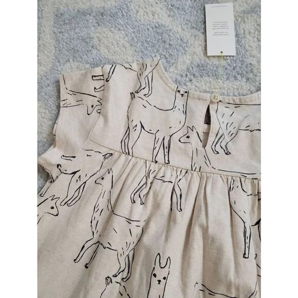 Tea Collection Llama Love Print Pocket Dress 8 NWT - Picture 6 of 7